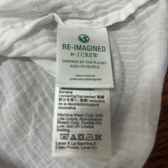 J. Crew White Maxi Beach Coverup Size S/M - Picture 5 of 5